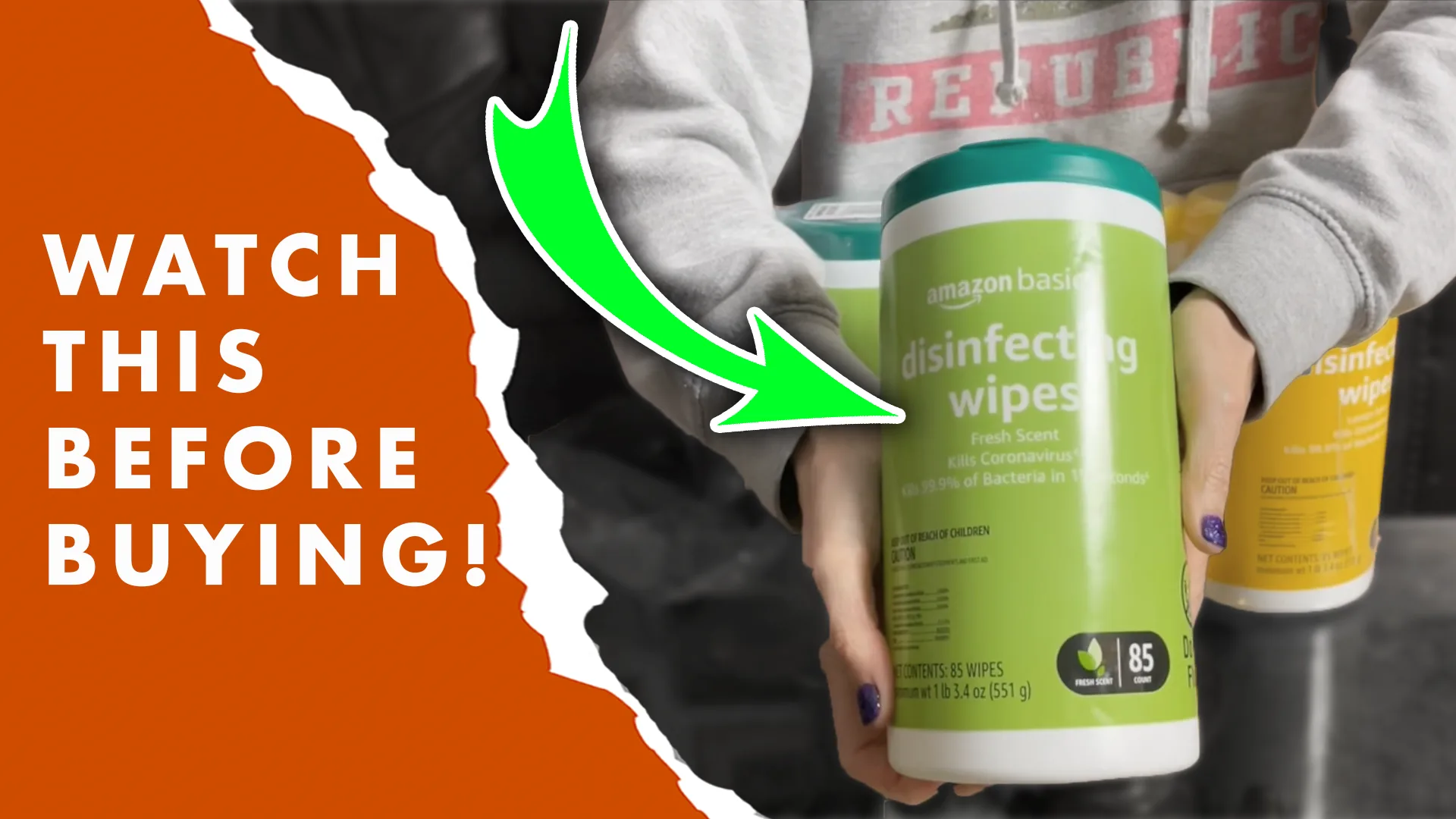 Amazon Basics Disinfecting Wipes image 3