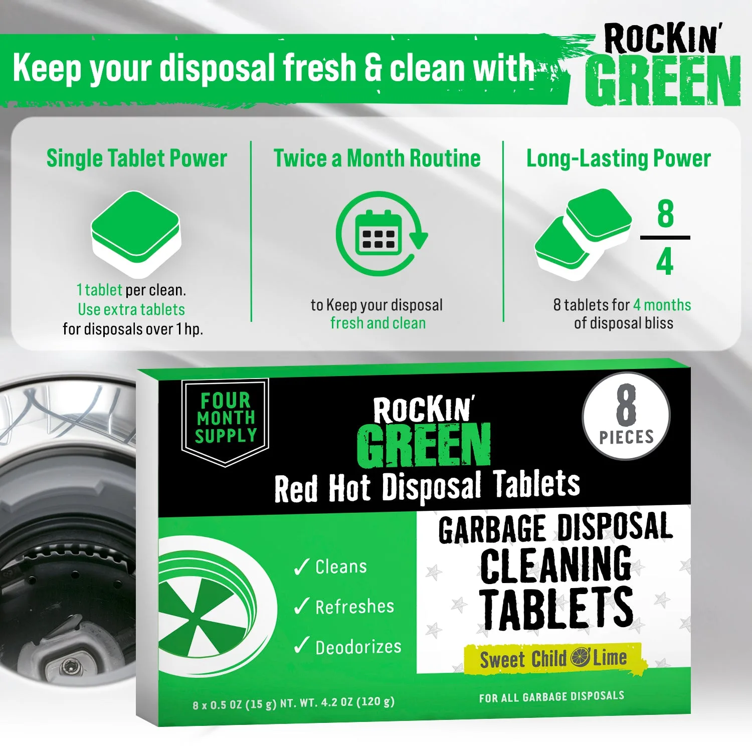 True Fresh Garbage Disposal Cleaner Tablets